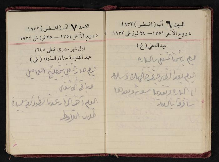 Abdel-Rahman al-Haj Ibrahim Diaries, Tulkarm, 1932