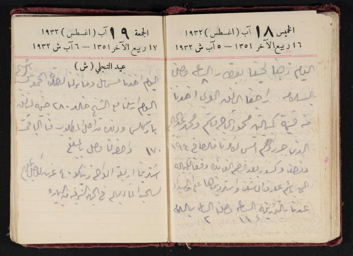 Abdel-Rahman al-Haj Ibrahim Diaries, Tulkarm, 1932
