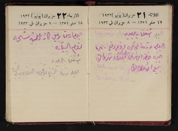 Abdel-Rahman al-Haj Ibrahim Diaries, Tulkarm, 1932
