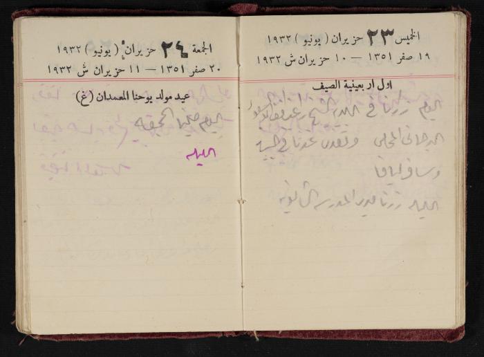 Abdel-Rahman al-Haj Ibrahim Diaries, Tulkarm, 1932