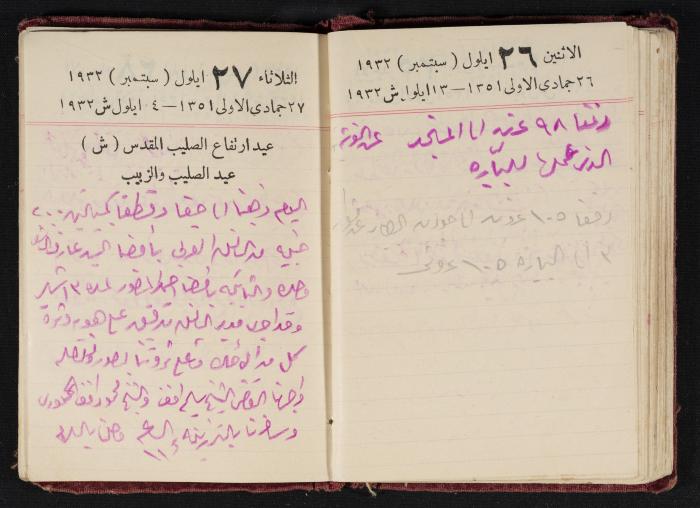 Abdel-Rahman al-Haj Ibrahim Diaries, Tulkarm, 1932