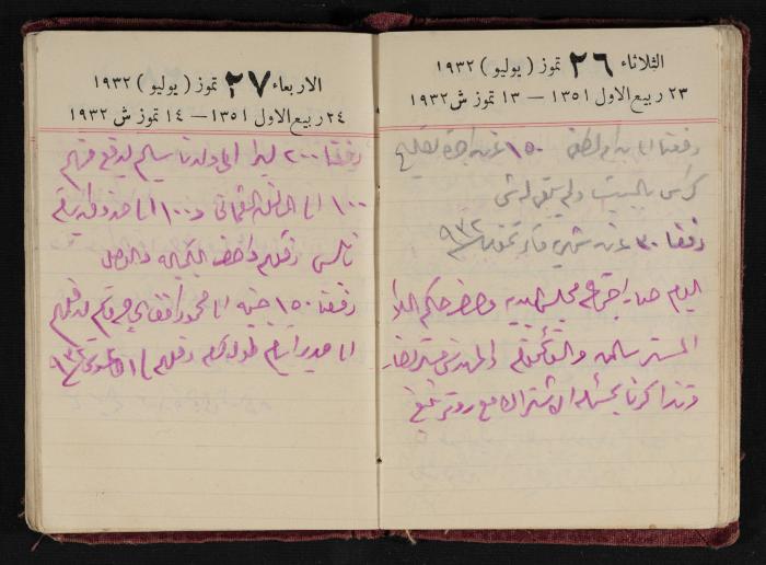 Abdel-Rahman al-Haj Ibrahim Diaries, Tulkarm, 1932