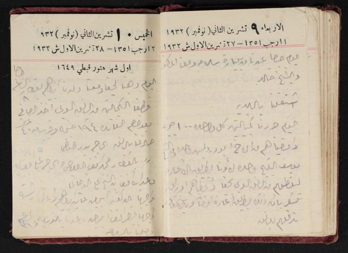 Abdel-Rahman al-Haj Ibrahim Diaries, Tulkarm, 1932