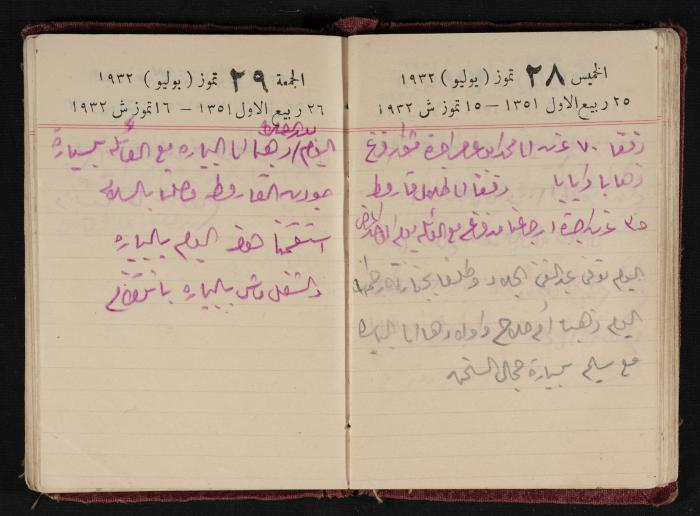 Abdel-Rahman al-Haj Ibrahim Diaries, Tulkarm, 1932