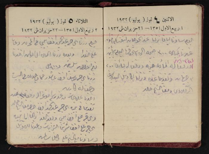 Abdel-Rahman al-Haj Ibrahim Diaries, Tulkarm, 1932