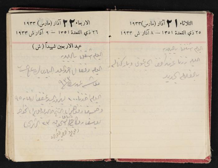 Abdel-Rahman al-Haj Ibrahim Diaries, Tulkarm, 1933