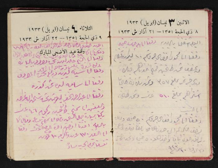 Abdel-Rahman al-Haj Ibrahim Diaries, Tulkarm, 1933
