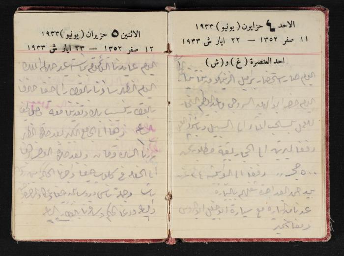 Abdel-Rahman al-Haj Ibrahim Diaries, Tulkarm, 1933