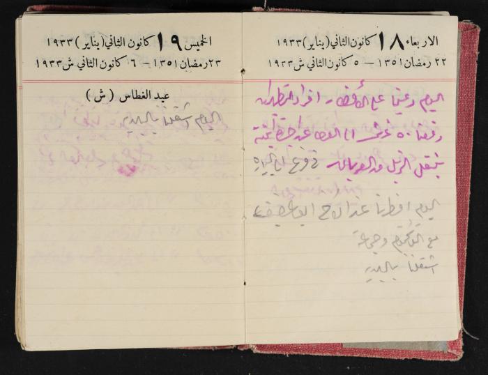 Abdel-Rahman al-Haj Ibrahim Diaries, Tulkarm, 1933