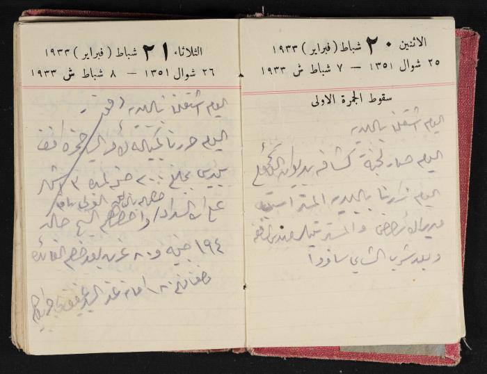 Abdel-Rahman al-Haj Ibrahim Diaries, Tulkarm, 1933