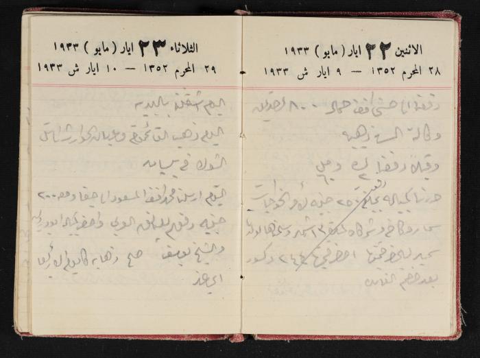 Abdel-Rahman al-Haj Ibrahim Diaries, Tulkarm, 1933