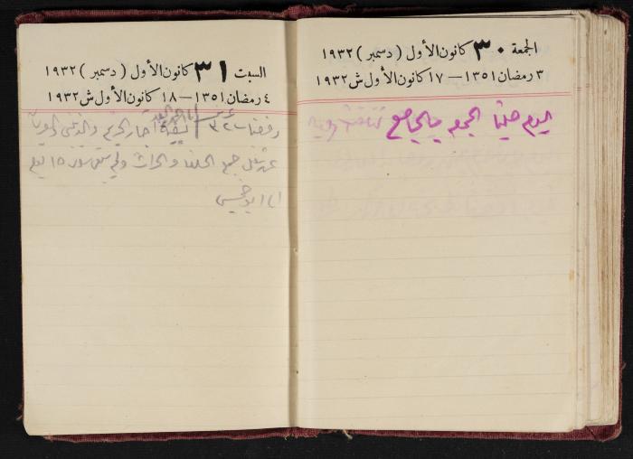 Abdel-Rahman al-Haj Ibrahim Diaries, Tulkarm, 1932