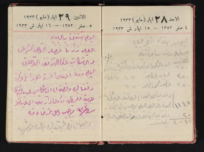 Abdel-Rahman al-Haj Ibrahim Diaries, Tulkarm, 1933