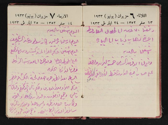 Abdel-Rahman al-Haj Ibrahim Diaries, Tulkarm, 1933