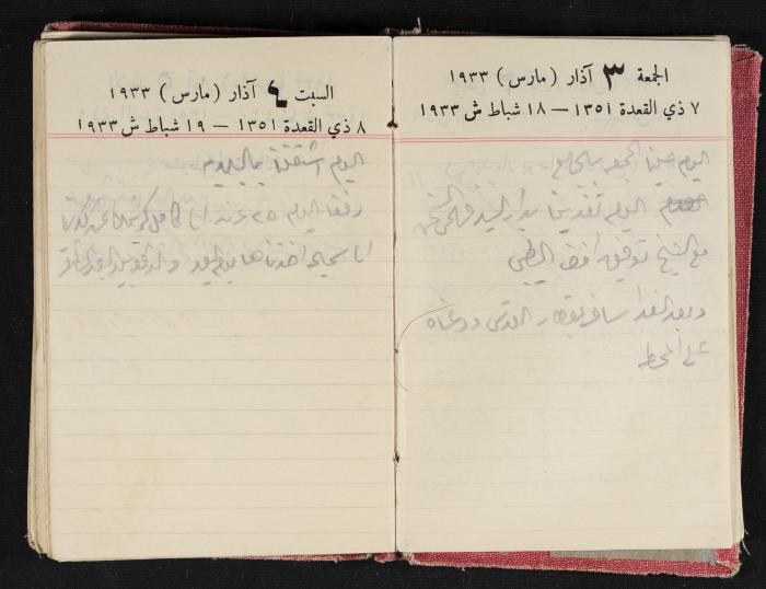 Abdel-Rahman al-Haj Ibrahim Diaries, Tulkarm, 1933