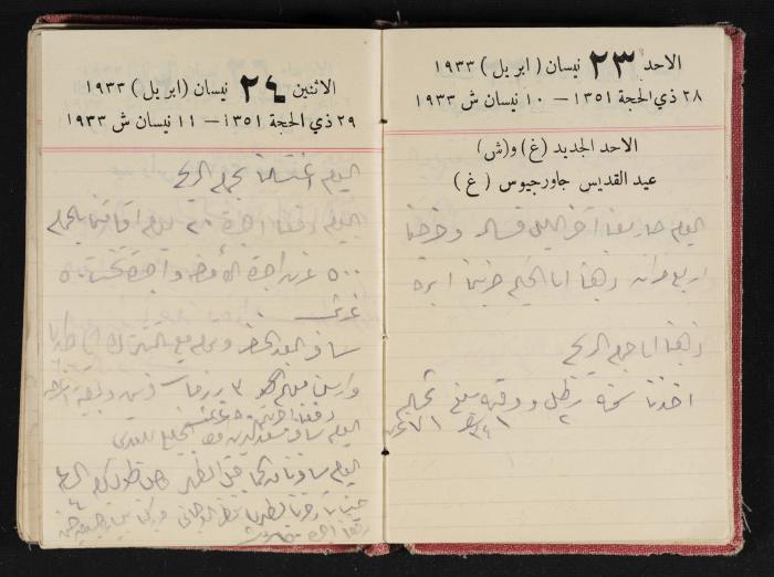 Abdel-Rahman al-Haj Ibrahim Diaries, Tulkarm, 1933