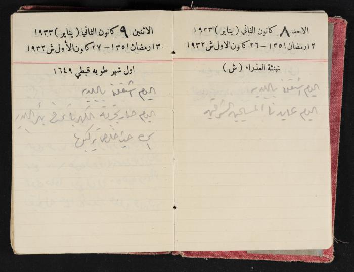 Abdel-Rahman al-Haj Ibrahim Diaries, Tulkarm, 1933