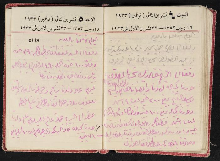 Abdel-Rahman al-Haj Ibrahim Diaries, Tulkarm, 1933