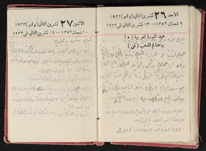 Abdel-Rahman al-Haj Ibrahim Diaries, Tulkarm, 1933