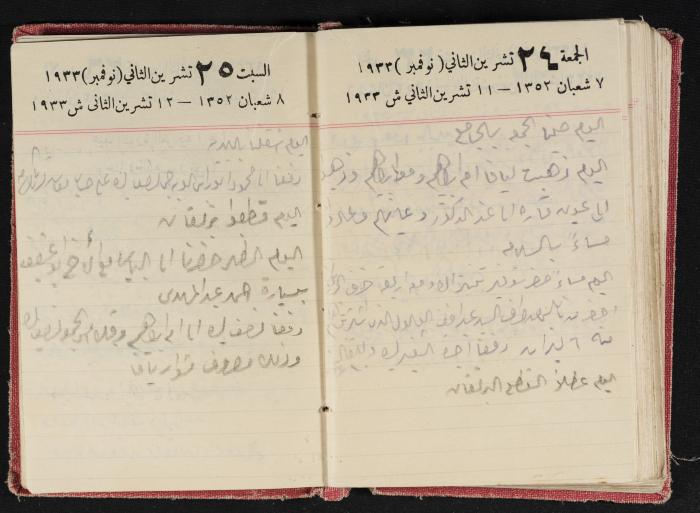 Abdel-Rahman al-Haj Ibrahim Diaries, Tulkarm, 1933