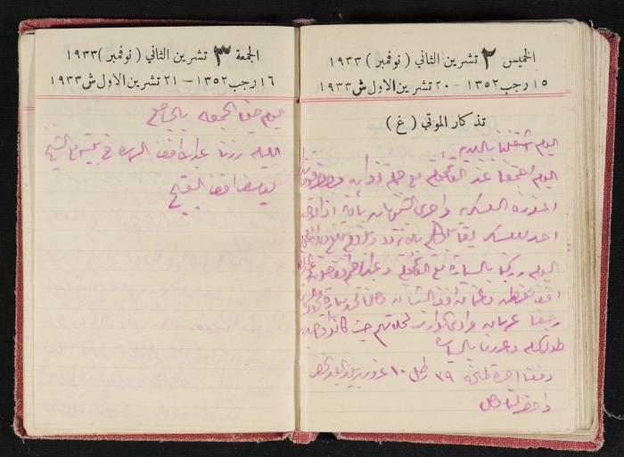 Abdel-Rahman al-Haj Ibrahim Diaries, Tulkarm, 1933