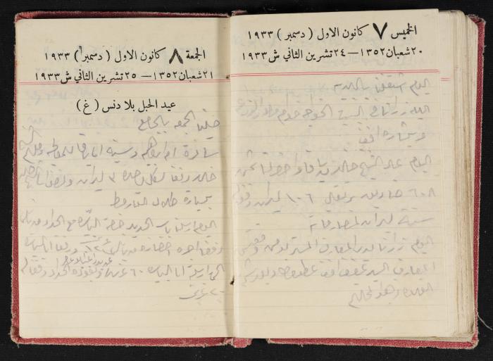 Abdel-Rahman al-Haj Ibrahim Diaries, Tulkarm, 1933