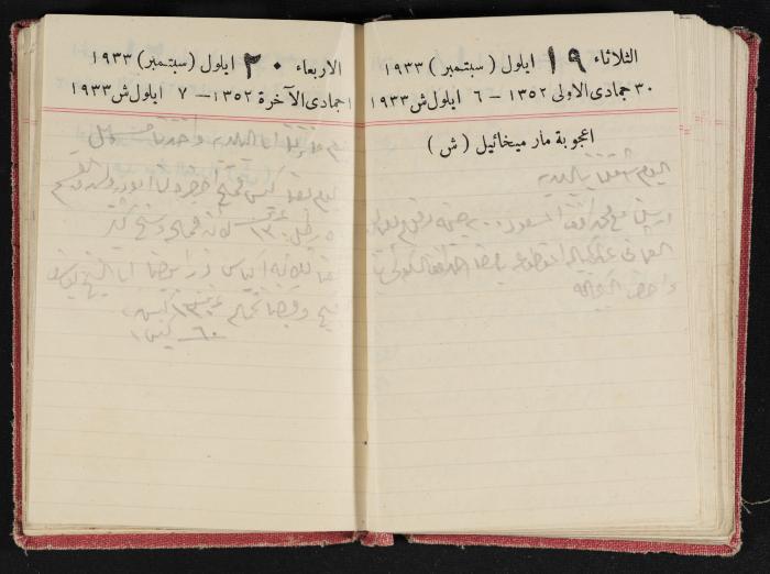 Abdel-Rahman al-Haj Ibrahim Diaries, Tulkarm, 1933