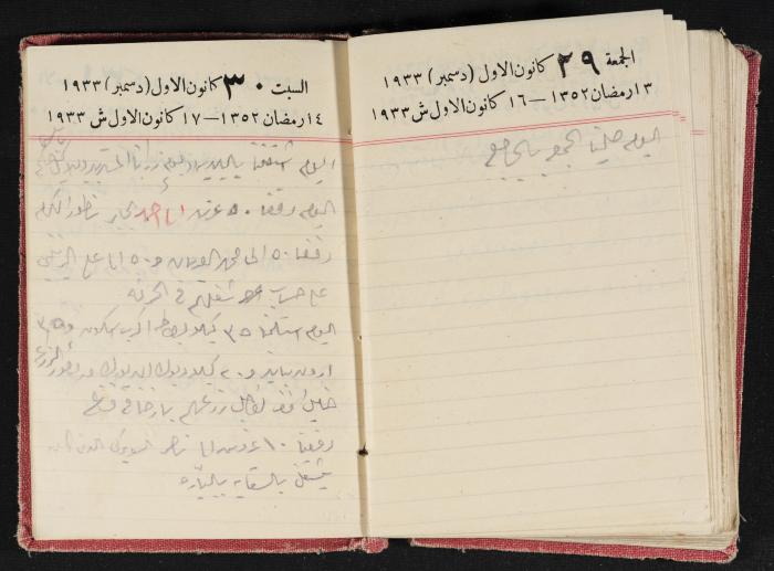 Abdel-Rahman al-Haj Ibrahim Diaries, Tulkarm, 1933