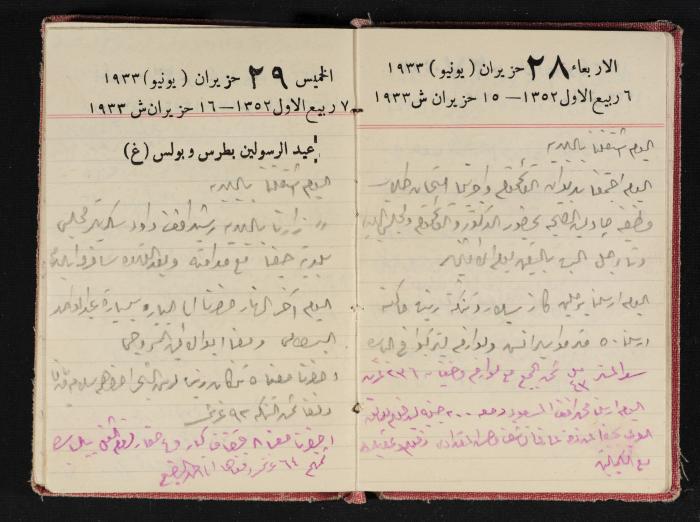 Abdel-Rahman al-Haj Ibrahim Diaries, Tulkarm, 1933