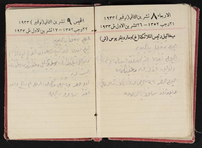 Abdel-Rahman al-Haj Ibrahim Diaries, Tulkarm, 1933