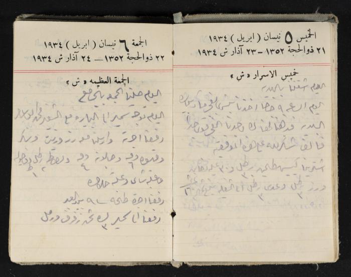 Abdel-Rahman al-Haj Ibrahim Diaries, Tulkarm, 1934