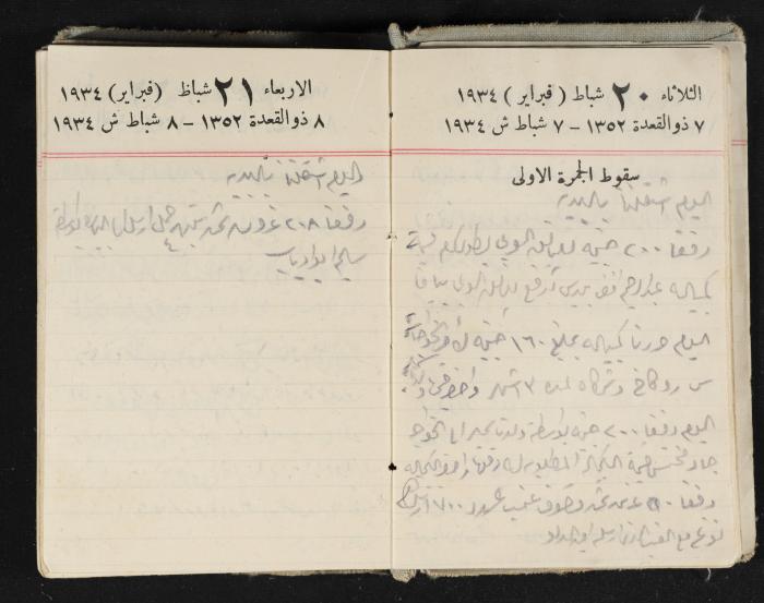 Abdel-Rahman al-Haj Ibrahim Diaries, Tulkarm, 1934