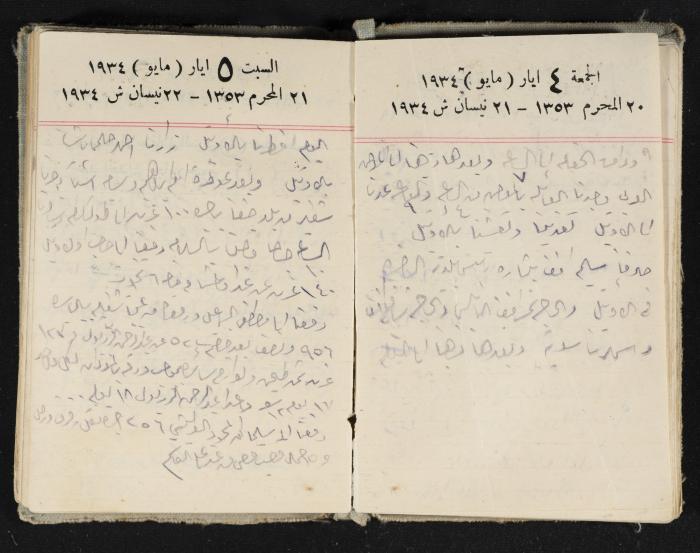 Abdel-Rahman al-Haj Ibrahim Diaries, Tulkarm, 1934