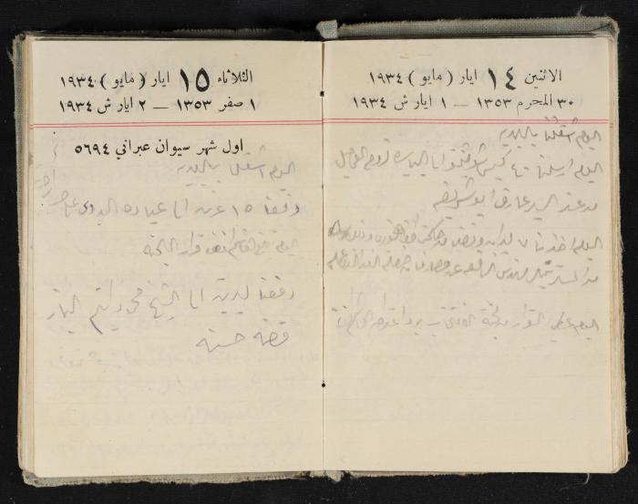 Abdel-Rahman al-Haj Ibrahim Diaries, Tulkarm, 1934