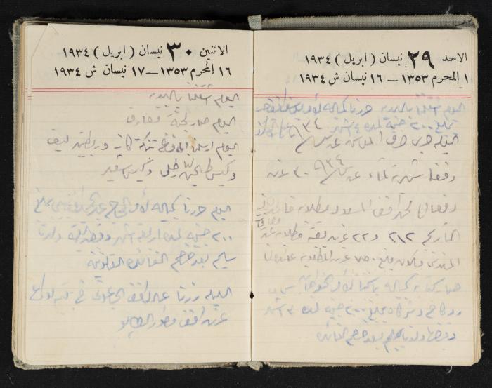 Abdel-Rahman al-Haj Ibrahim Diaries, Tulkarm, 1934