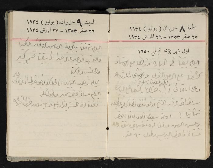 Abdel-Rahman al-Haj Ibrahim Diaries, Tulkarm, 1934