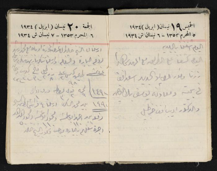 Abdel-Rahman al-Haj Ibrahim Diaries, Tulkarm, 1934