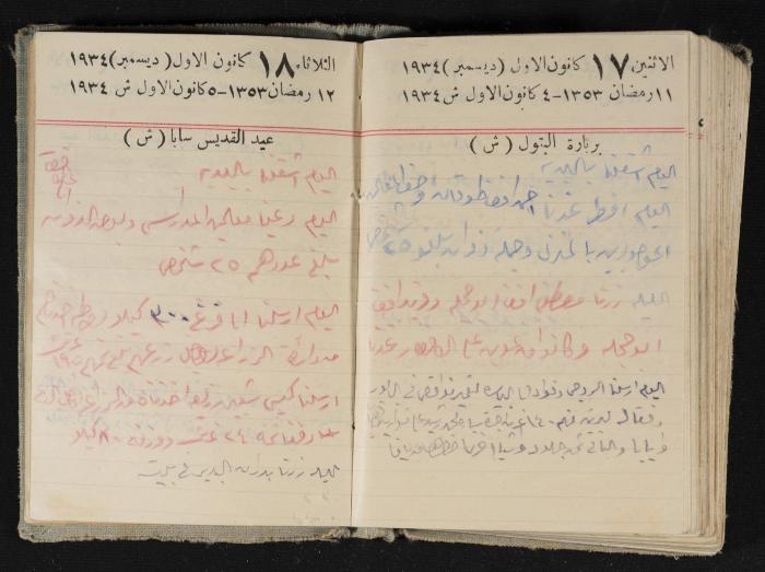 Abdel-Rahman al-Haj Ibrahim Diaries, Tulkarm, 1934