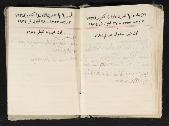Abdel-Rahman al-Haj Ibrahim Diaries, Tulkarm, 1934