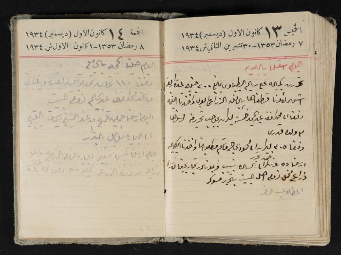 Abdel-Rahman al-Haj Ibrahim Diaries, Tulkarm, 1934