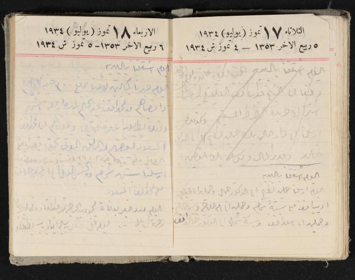 Abdel-Rahman al-Haj Ibrahim Diaries, Tulkarm, 1934