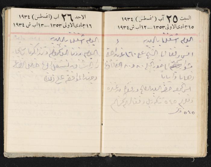 Abdel-Rahman al-Haj Ibrahim Diaries, Tulkarm, 1934