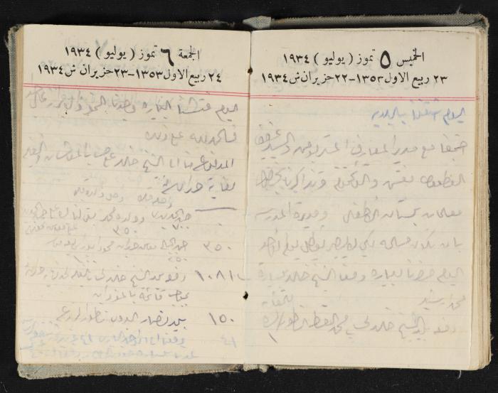 Abdel-Rahman al-Haj Ibrahim Diaries, Tulkarm, 1934