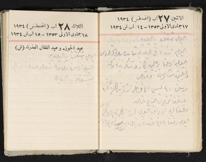 Abdel-Rahman al-Haj Ibrahim Diaries, Tulkarm, 1934