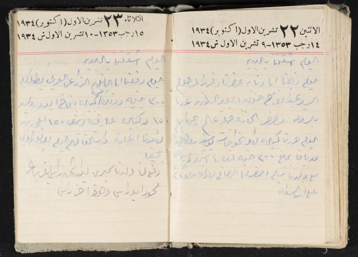 Abdel-Rahman al-Haj Ibrahim Diaries, Tulkarm, 1934