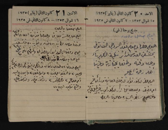 Abdel-Rahman al-Haj Ibrahim Diaries, Tulkarm, 1935