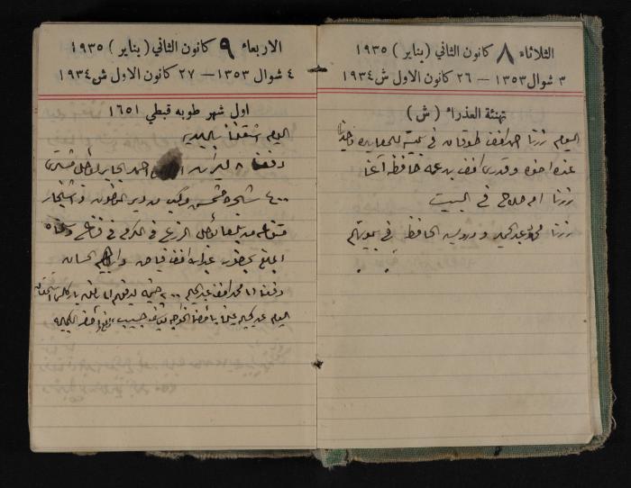 Abdel-Rahman al-Haj Ibrahim Diaries, Tulkarm, 1935