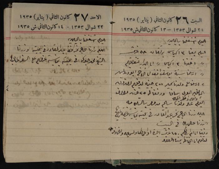 Abdel-Rahman al-Haj Ibrahim Diaries, Tulkarm, 1935