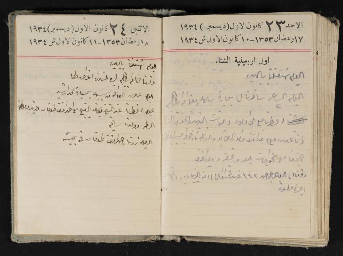 Abdel-Rahman al-Haj Ibrahim Diaries, Tulkarm, 1934