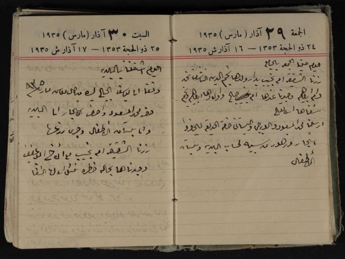 Abdel-Rahman al-Haj Ibrahim Diaries, Tulkarm, 1935
